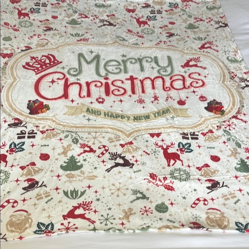 Festive Christmas Blanket - Red and Green NWT